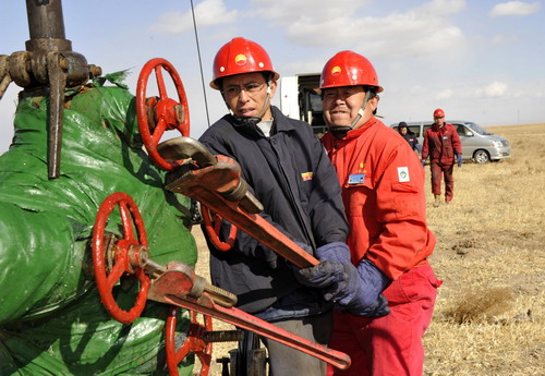 大风中的测试(组图)--中国石油新闻中心